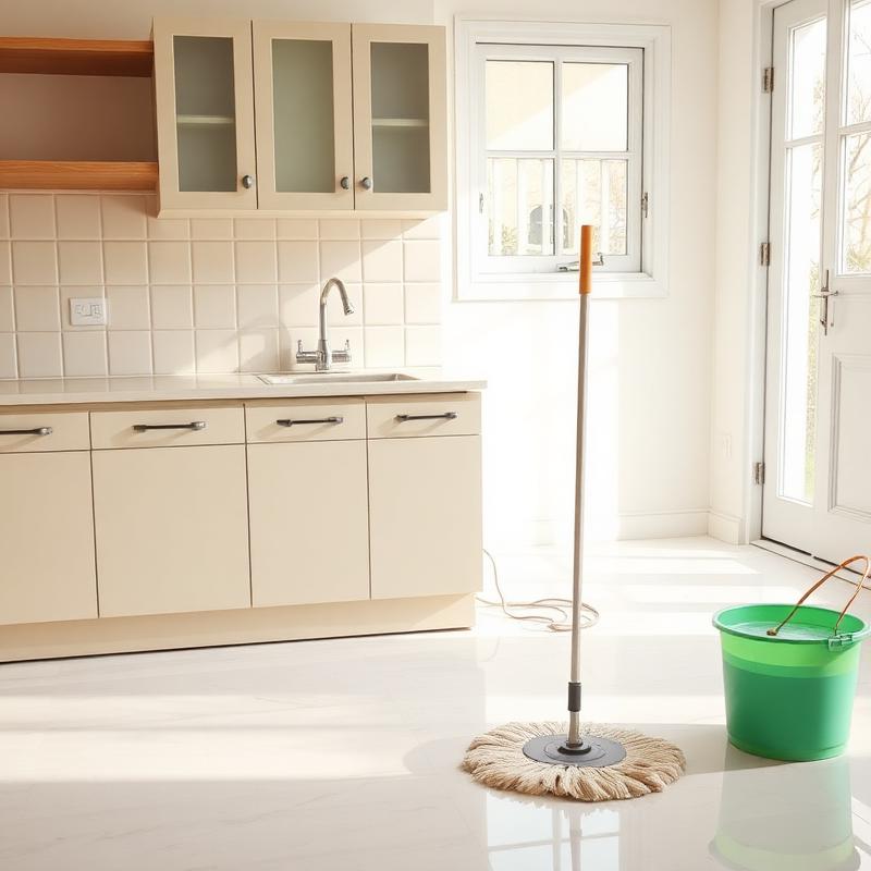 Clean kitchen after a house clean
